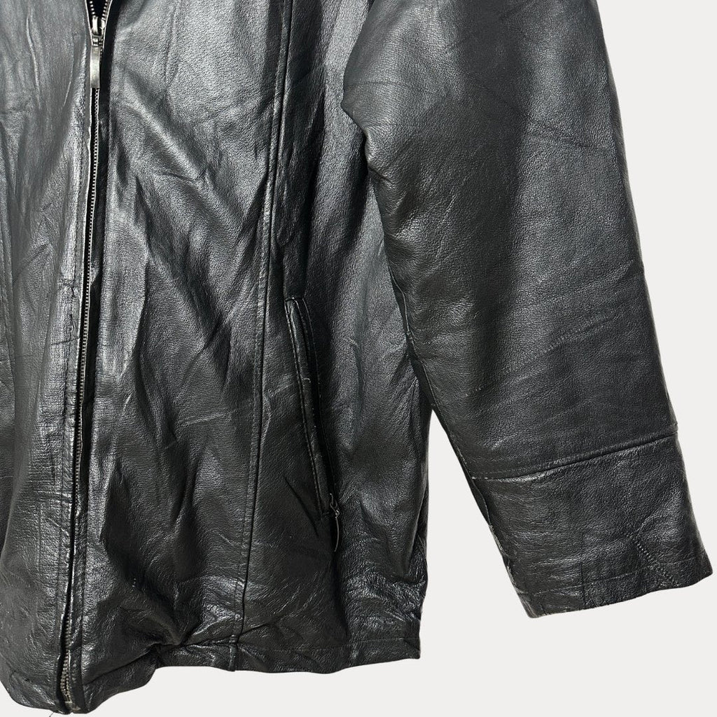 Genuine Leather with Faux Removable Fleece Piece XL - Funkify