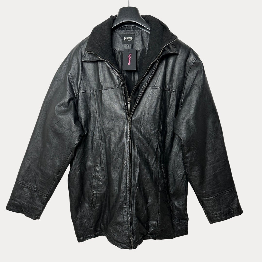 Genuine Leather with Faux Removable Fleece Piece XL - Funkify