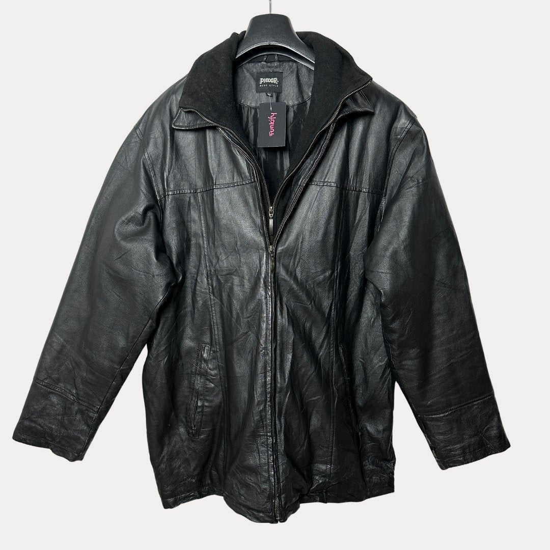 Genuine Leather with Faux Removable Fleece Piece XL - Funkify