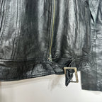 Genuine Leather Women's Biker Jacket Small - Funkify