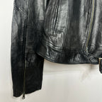 Genuine Leather Women's Biker Jacket Small - Funkify