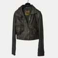 Genuine Leather Women's Cropped Jacket - Funkify