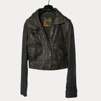 Genuine Leather Women's Cropped Jacket - Funkify