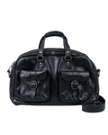 Vintage Genuine Leather Satchel Bag w/ Front Pockets