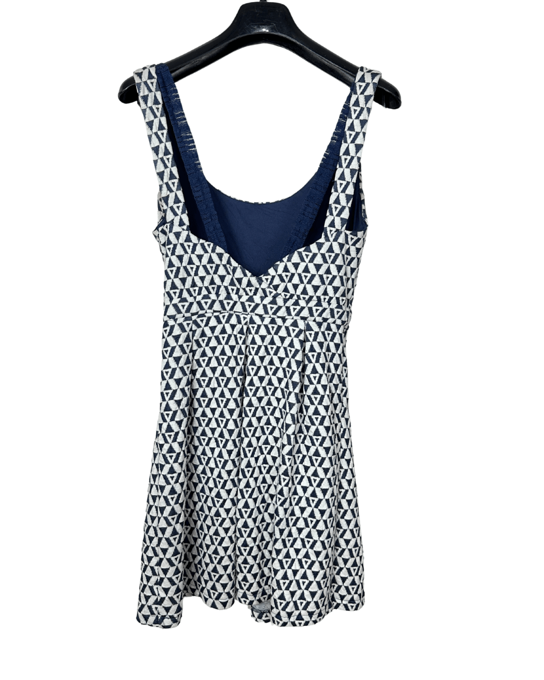 Geometric Fit - and - Flare Dress Small - Funkify