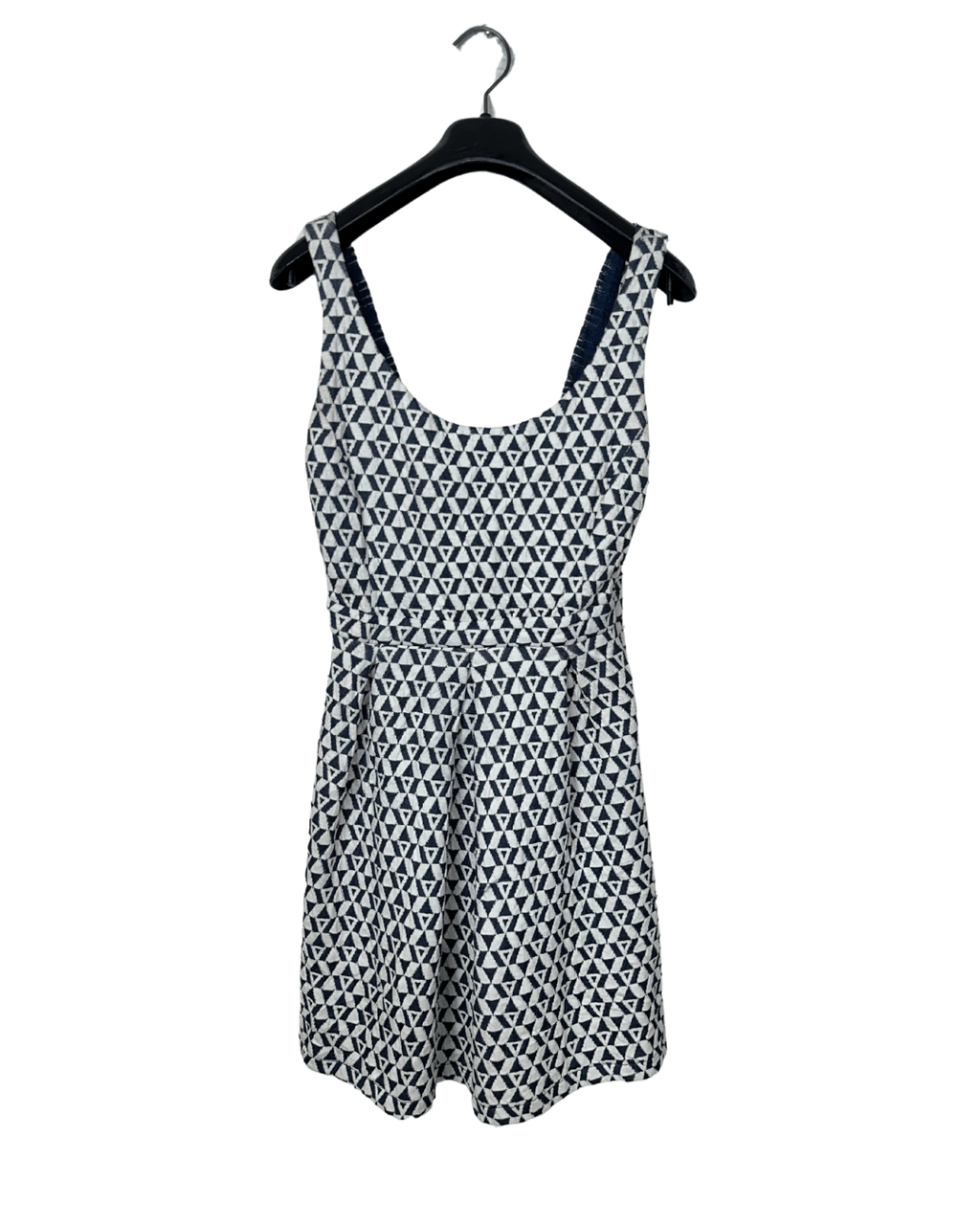 Geometric Fit - and - Flare Dress Small - Funkify