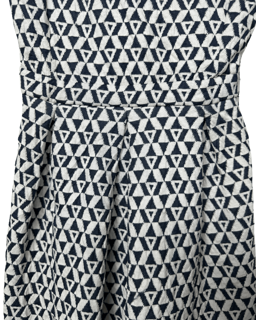 Geometric Fit - and - Flare Dress Small - Funkify
