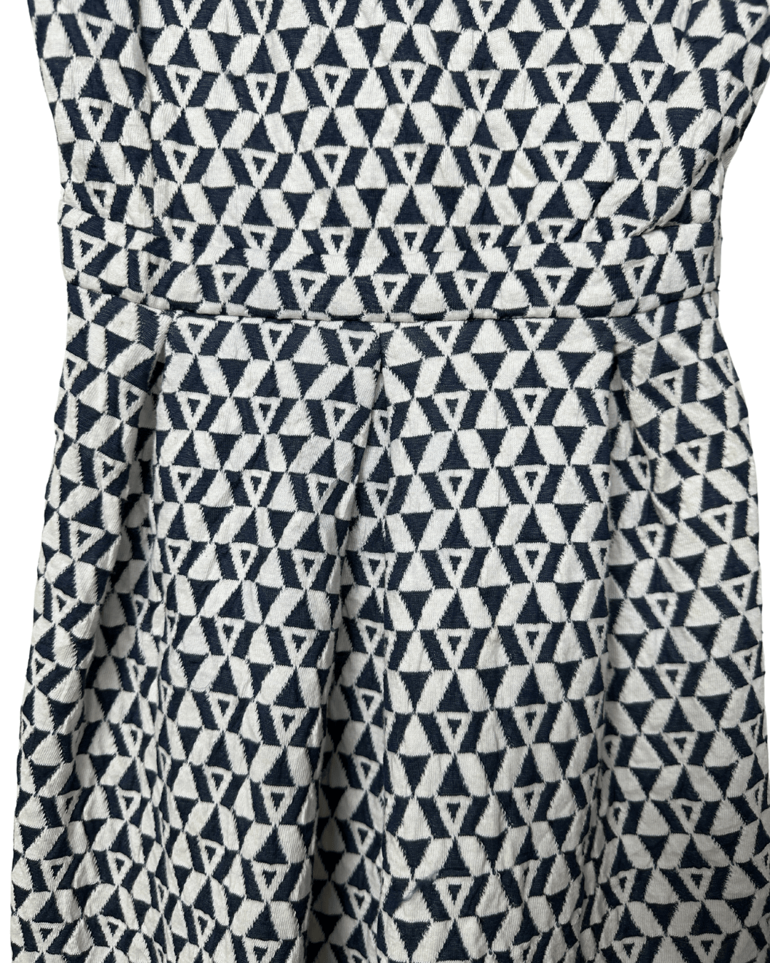 Geometric Fit - and - Flare Dress Small - Funkify