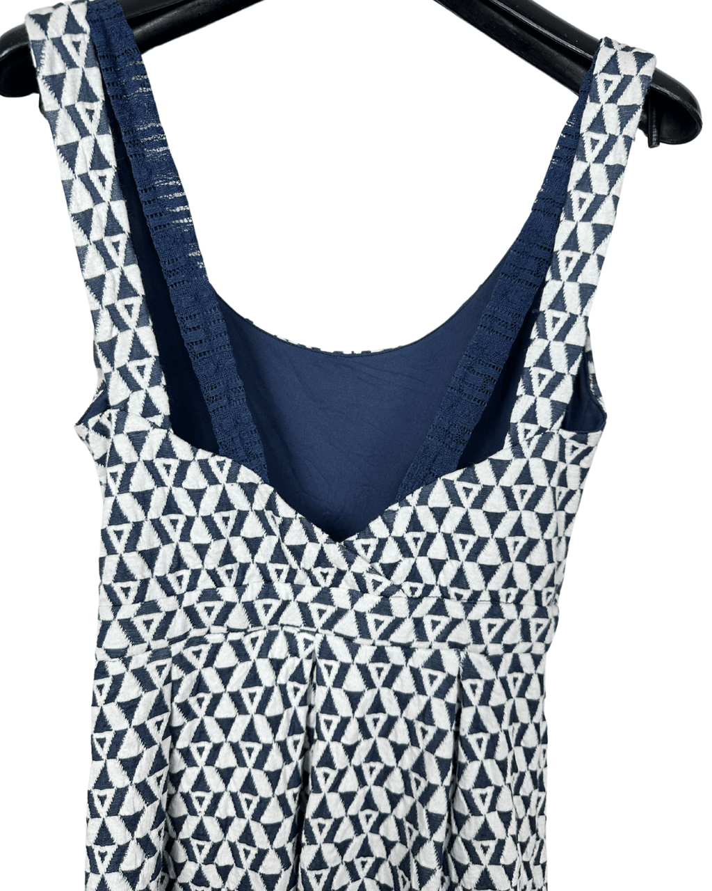 Geometric Fit - and - Flare Dress Small - Funkify