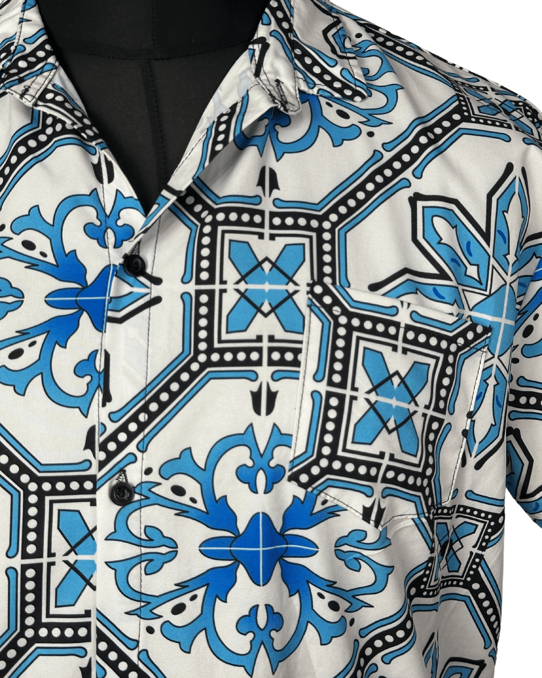 Geometric Pattern Shirt Large - Funkify
