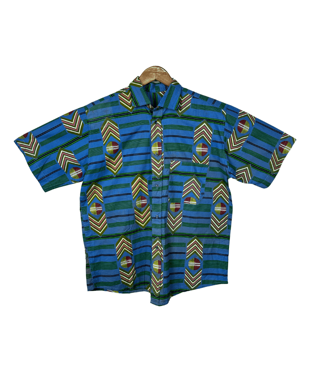 Geometric Print Shirt - Large - Funkify
