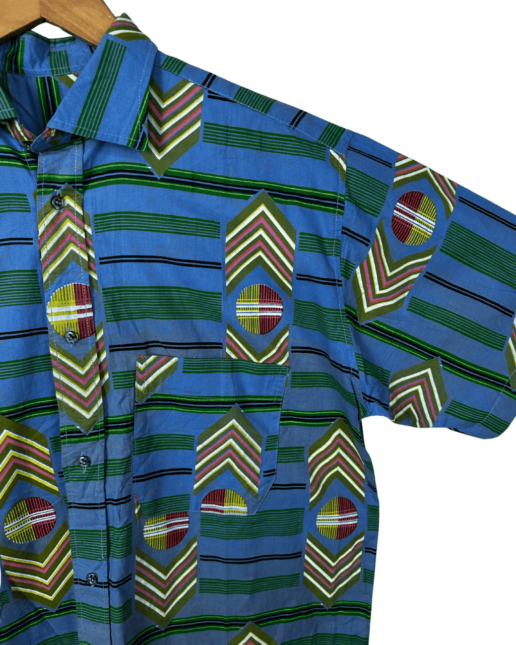 Geometric Print Shirt - Large - Funkify