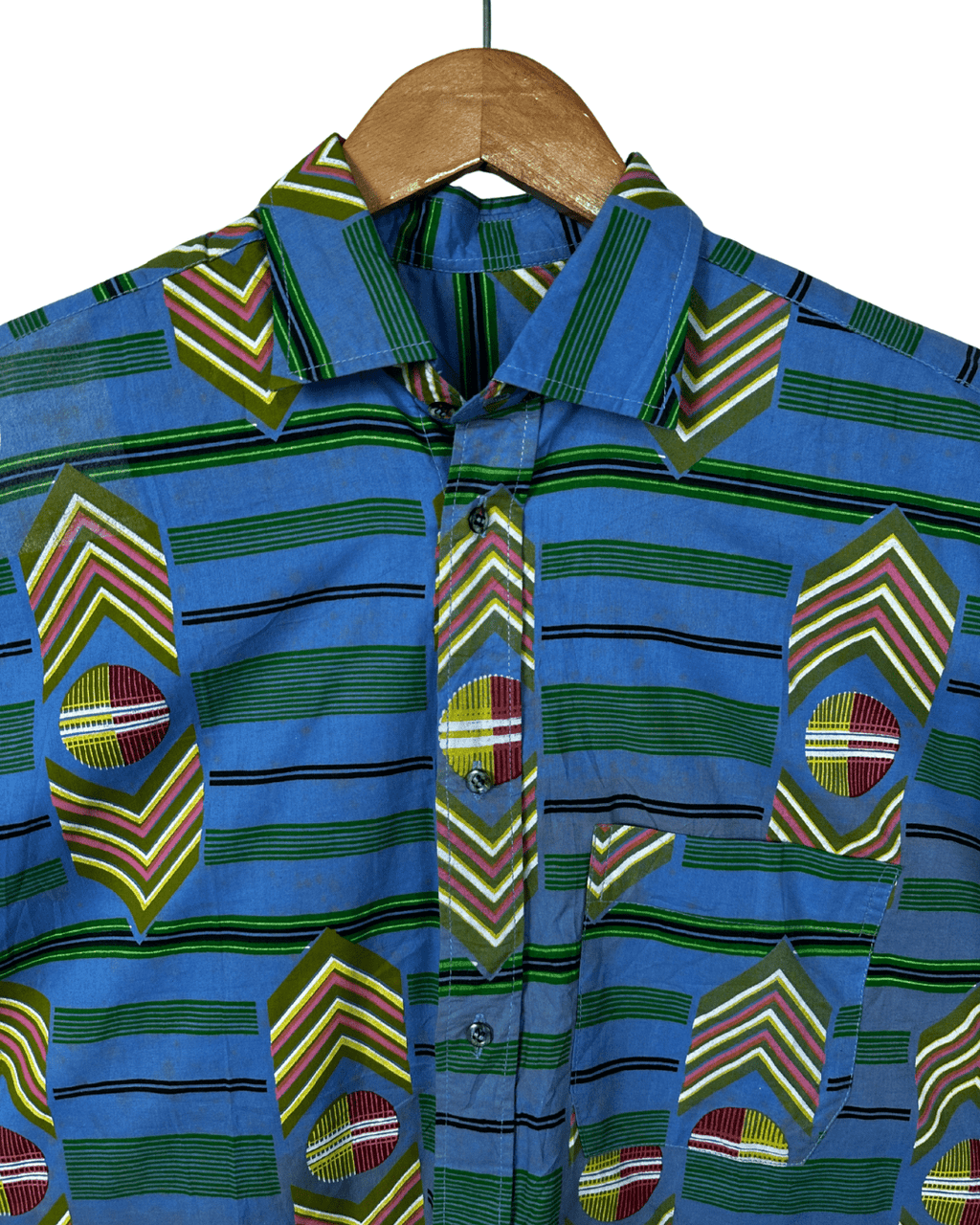 Geometric Print Shirt - Large - Funkify