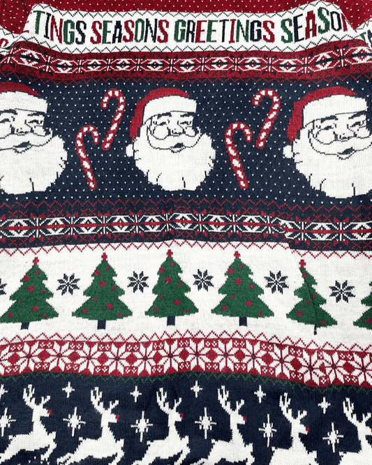 George. Greeting Season Christmas Sweater XL - Funkify