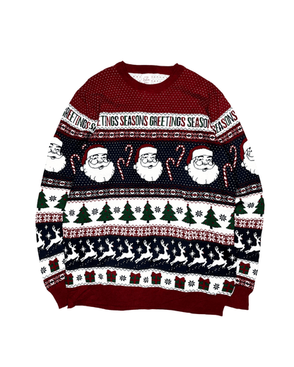 George. Greeting Season Christmas Sweater XL - Funkify