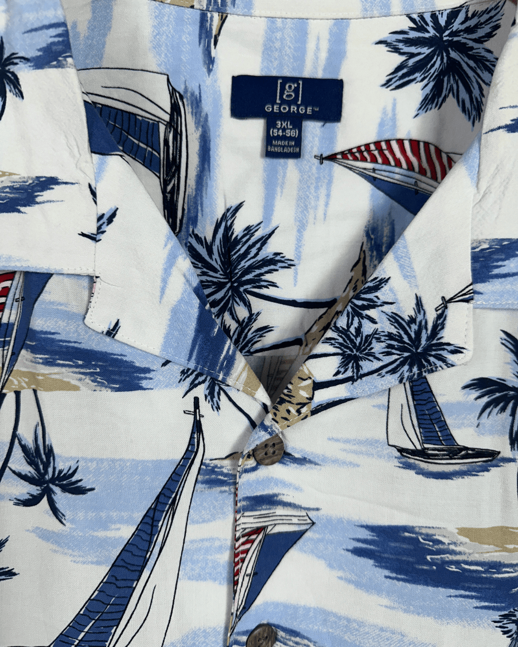 George. Hawaiian Shirt 3XL - Funkify