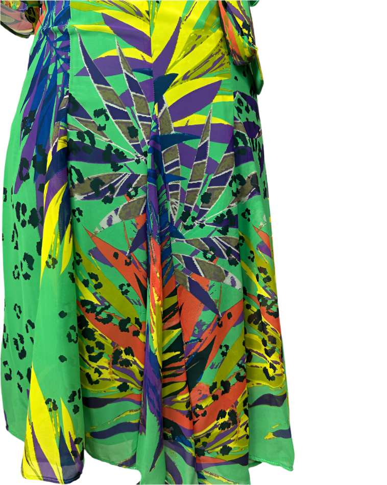 George One - Shoulder Tropical Dress - Funkify