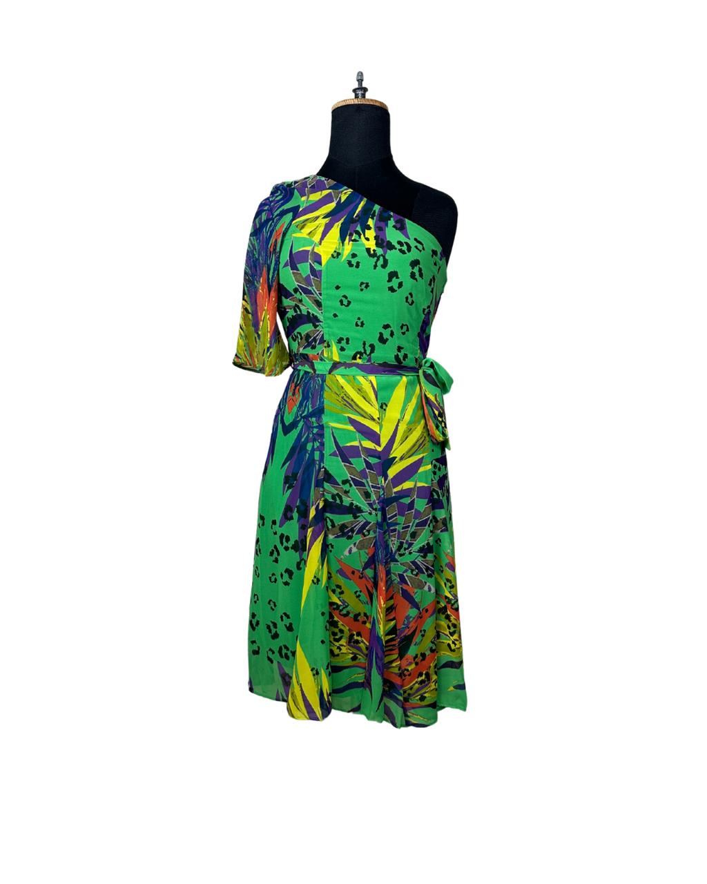 George One - Shoulder Tropical Dress - Funkify