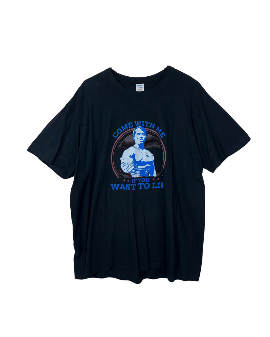 Gildan Graphic Tee – "Come With Me If You Want to Lift" - 3XL/4XL - Funkify