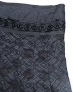 Gothic - Inspired Beaded Midi Skirt with Lace Detail - EU 48 - Funkify