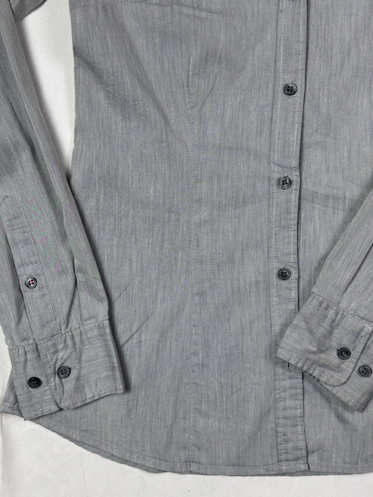 Gray Fitted Shirt - EUR 34 - Funkify
