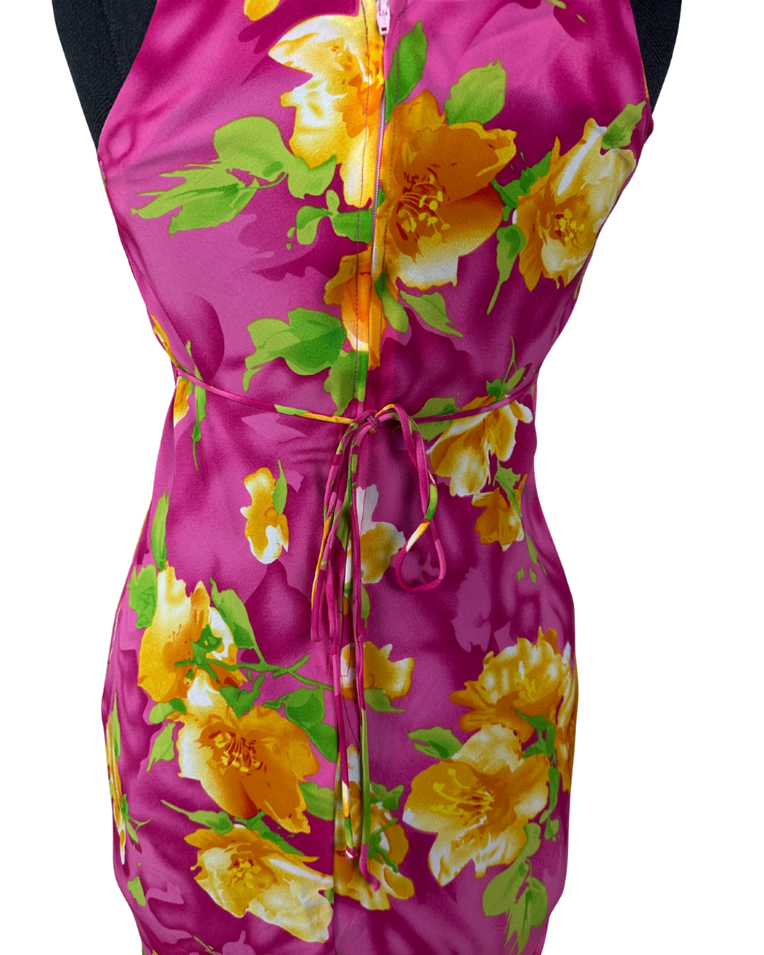 Great Escape Floral Back - Tie Dress - Small/Medium - Funkify