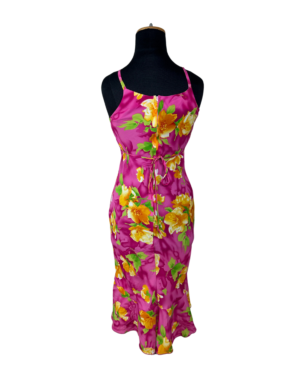 Great Escape Floral Back - Tie Dress - Small/Medium - Funkify