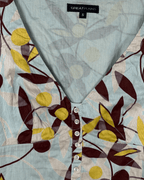 Great Plains Floral Teal Tank Top Small - Funkify