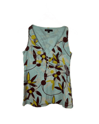 Great Plains Floral Teal Tank Top Small - Funkify