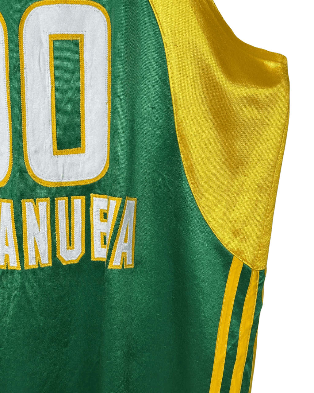 Green Arrow Villanueva Satin Basketball Jersey 2XL - Funkify