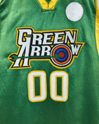 Green Arrow Villanueva Satin Basketball Jersey 2XL - Funkify