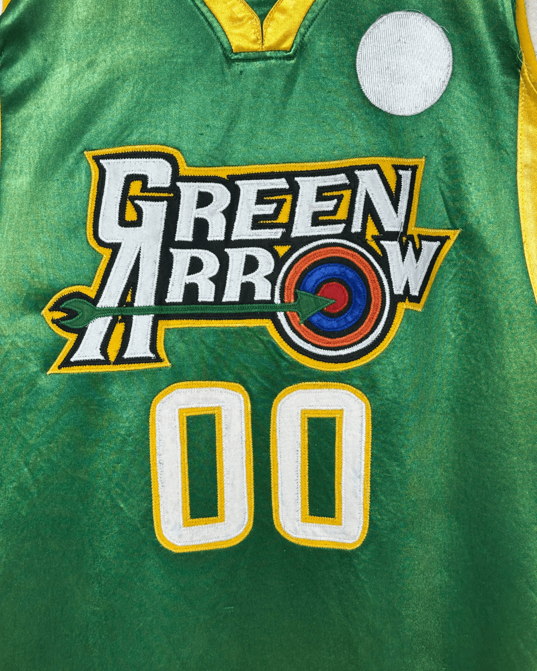 Green Arrow Villanueva Satin Basketball Jersey 2XL - Funkify