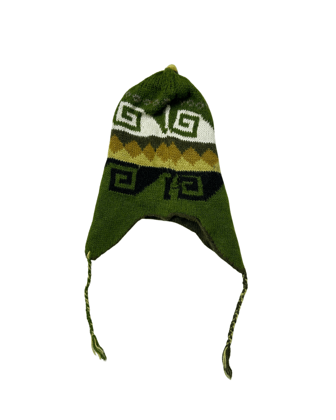 Green Earflap Beanie - Funkify
