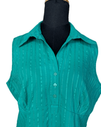 Green Sleeveless Shirt XL - Funkify