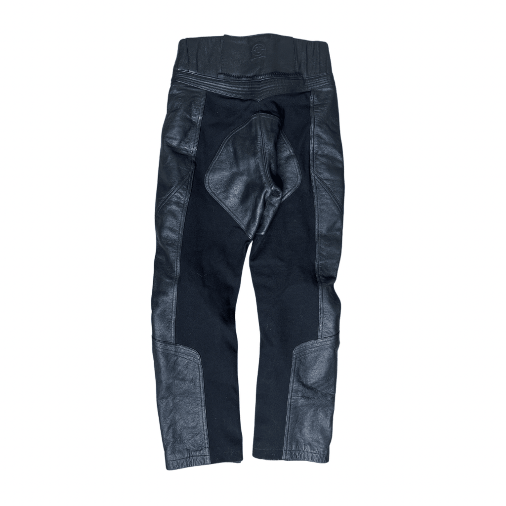 Grid Biker Leather Pants Small - Funkify