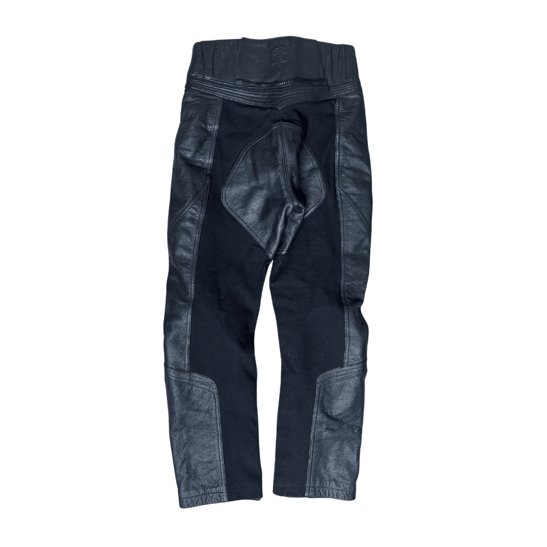 Grid Biker Leather Pants Small - Funkify