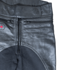 Grid Biker Leather Pants Small - Funkify