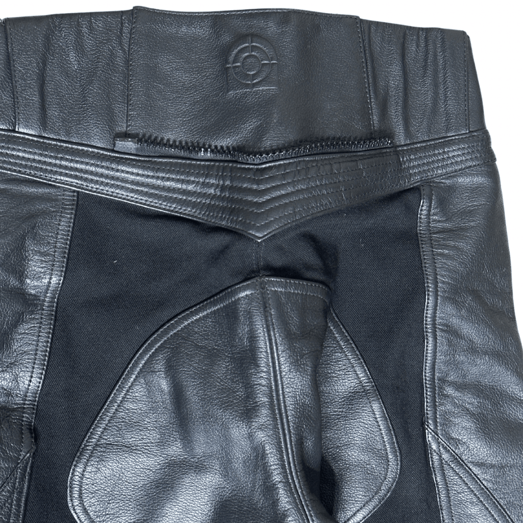 Grid Biker Leather Pants Small - Funkify