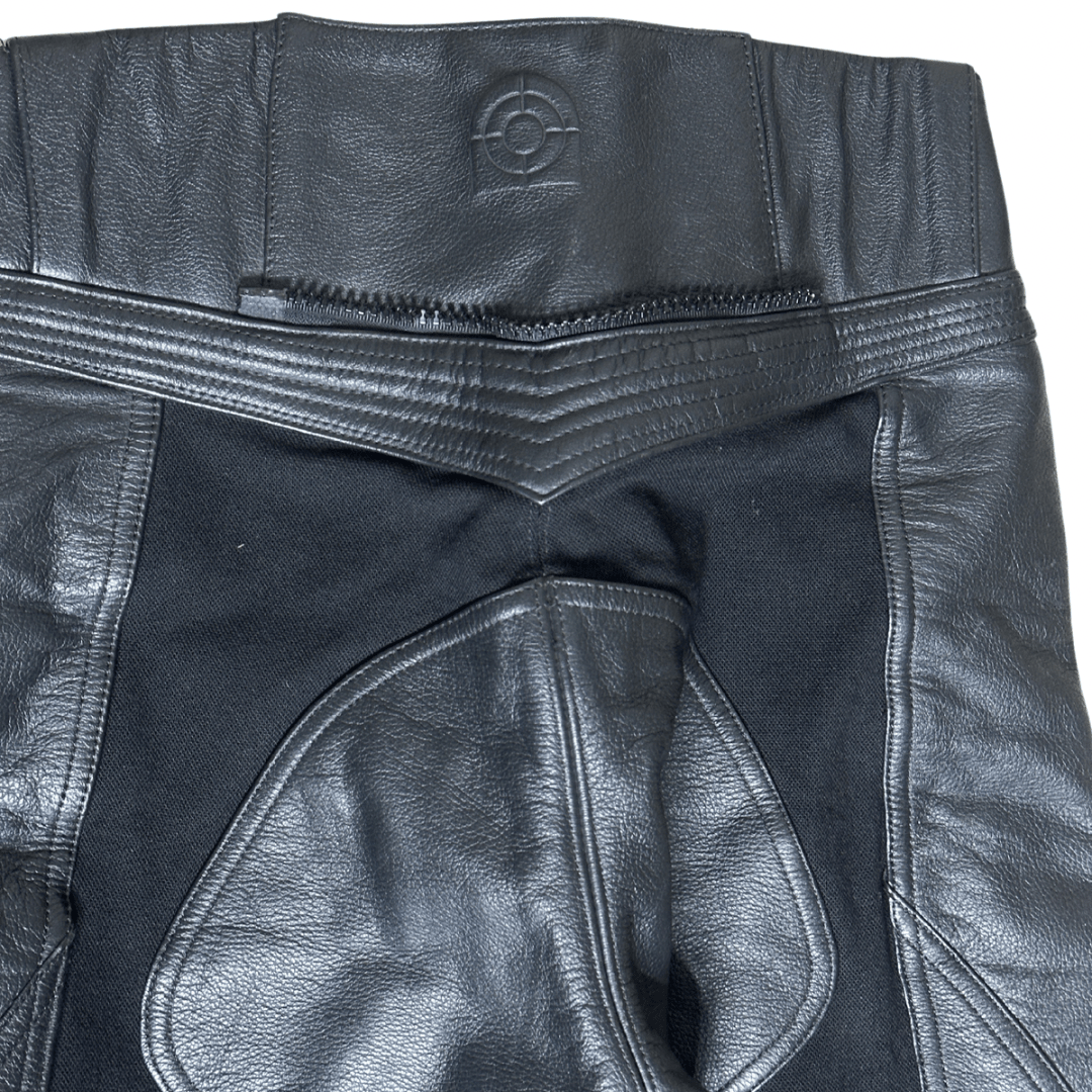 Grid Biker Leather Pants Small - Funkify