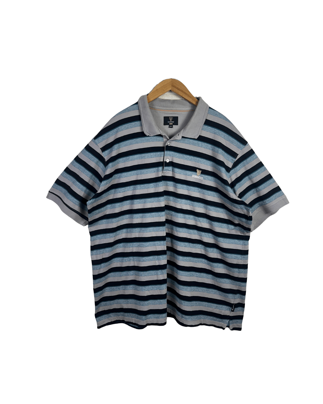 Guinness Striped Polo Shirt - 3XL - Funkify