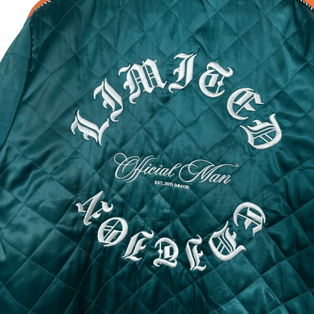 Half Zipper Satin Jacket XL - Funkify