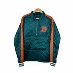Half Zipper Satin Jacket XL - Funkify