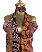 Handmade Upcycled Halter Corset-Back Vest Top & Choker - Funkify