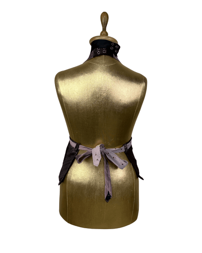 Handmade Upcycled Necktie Halter Vest Top with Choker - XS to Medium - Funkify