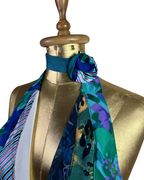 Handmade Upcycled Necktie Halter Vest Top with Corset Back & Choker - Funkify
