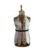 Handmade Upcycled Necktie Halter Vest Top with Corset Back & Choker - Funkify