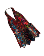 Handmade Upcycled Necktie Halter Vest Top with Corset Back & Choker - Funkify