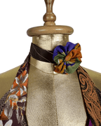 Handmade Upcycled Necktie Halter Vest Top with Corset Back & Choker M - XL - Funkify