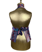 Handmade Upcycled Tie Halter Vest Top & Choker - Funkify