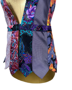 Handmade Upcycled Tie Halter Vest Top & Choker - Funkify